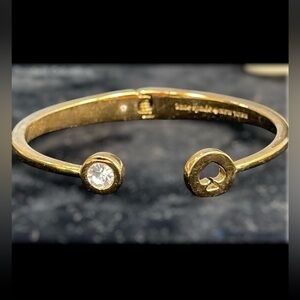 Kate Spade New York Spot the Spade  Gold Open Hinge Bangle 0837